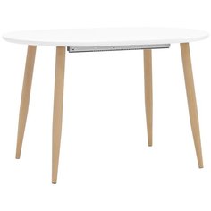 Стол обеденный Берген раскладной 120-180*80 белый Stool Group