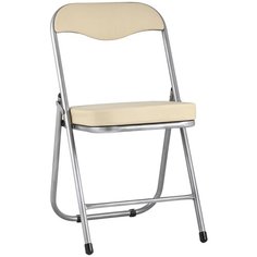 Стул складной джон металлик, кремовый Stool Group