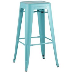 Стул барный TOLIX голубой матовый Stool Group