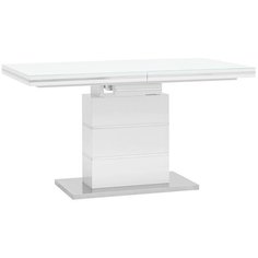 Стол обеденный Глазго раскладной 140-170*80 глянцевый белый Stool Group