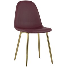 Стул Валенсия экокожа красная золотые ножки Stool Group