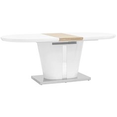 Стол обеденный Мулен раскладной 160-220*90 глянцевый белый Stool Group