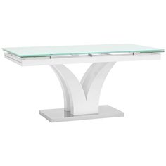 Стол обеденный Верона раскладной 160-220*90 глянцевый белый Stool Group