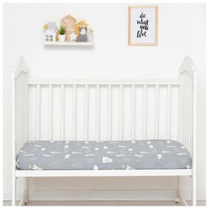 Простыня прямоугольная "Крошка Я" Большие мечты 100х160см, 100% хл, бязь