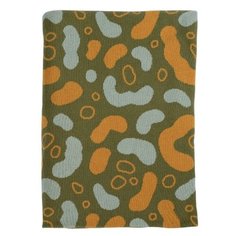 Плед вязаный с авторским принтом Animal spots из коллекции Wild, 130х180 см, Tkano