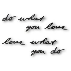 Надпись декоративная Do what you love настенная черная, Umbra