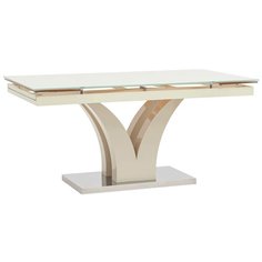 Стол обеденный Верона раскладной 160-220*90 глянцевый бежевый Stool Group