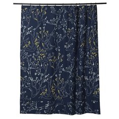 Штора для ванной с принтом Лесные кружева Russian North, 180х200 см, Tkano