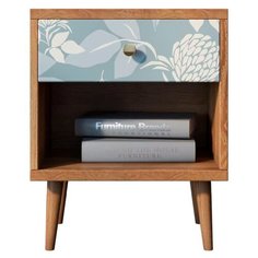 Тумбочка Berber с открытой полкой 39 принт Этажерка