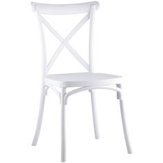 Стул Кроссбэк пластиковый белый Stool Group