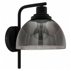 Бра h - 2,7см, s - 2см, 60W, E27, лофт, плафон - черный, арматура - черный Eglo