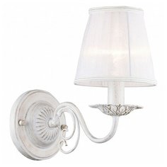 Бра h - 2,5см, s - 1,4см, 40W, E14, плафон - белый, арматура - белый Favourite