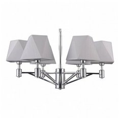 Подвесная люстра d - 77см, h - 2,6см, 40W, E14, модерн, плафон - серый, арматура - хром Omnilux