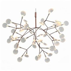 Подвесная люстра d - 75см, h - 12см, флористика, плафон - белый, арматура - медь St Luce