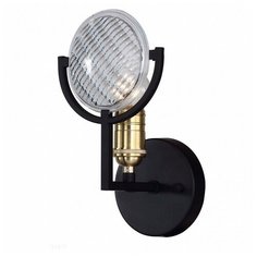 Бра h - 2,5см, s - 1,5см, 40W, E27, техно, плафон - неокрашенный, арматура - черный Favourite