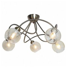 Потолочная люстра d - 61см, h - 3,3см, 40W, E14, модерн, плафон - неокрашенный, арматура - хром Omnilux