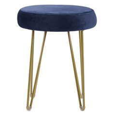 Табурет Presly, 47х30х36 см, велюр, синий, Berg