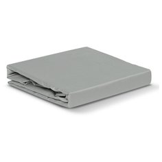 Простыня из сатина светло-серого цвета из коллекции Essential, 240х270 см, Tkano