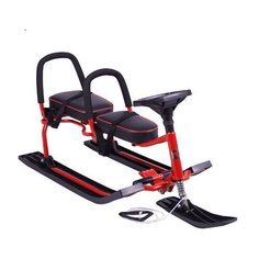 Снегокат 503 высокий SNOWKAT TWINS BABY красный Nika