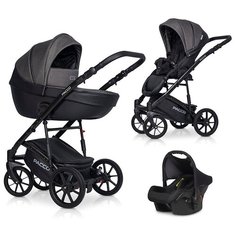 Коляска PACCO (3 в 1) (RIKO BASIC) 04 Carbon (темно- серый- черный)