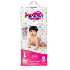 Трусики- подгузники MANUOKI, размер L, 9-14 кг, 44 шт