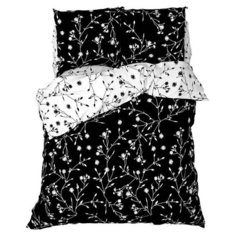 Постельное белье "Этель" 1.5 сп Flowers (вид 3) 143*215 см,150*214 см, 70*70 см 2 шт, поплин 125 г/м2 5424334