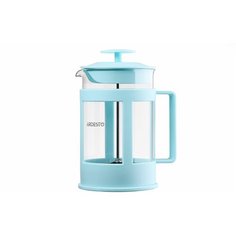Френч- пресс Ardesto Fresh, 800 мл, голубой тифани, пластик, стекло
