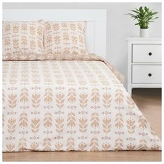 Постельное белье "Этель" 1.5 сп Hygge (вид 1) 143*215 см, 150*214 см, 70*70 см - 2 шт, бязь 125гр/м2 6771613