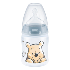 NUK First Choice Plus бутылочка с соской из силикона, 150 мл, голубой