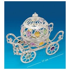 Фигурка- шкатулка Карета посеребр. с цв. кр. (Юнион) AR-1321/ 2 113-602435 Crystal Temptations