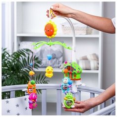 Мобиль музыкальный «Пряничный Домик №2», заводной, цвет микс ЭВРИКИ