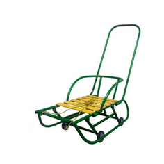 Санки Базовый с колесиками зеленый Русские игрушки