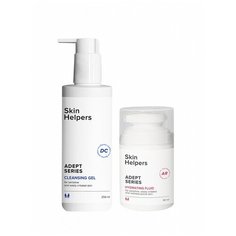 Набор Skin Helpers ADEPT: Очищающий гель, Увлажняющий флюид Botanix