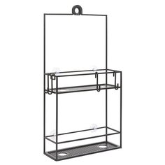 Полка- органайзер для душа Cubiko чёрная, Umbra