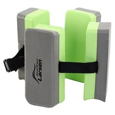 Пояс секционный для обучения плаванию "Larsen. Aqua Fitness YP-10" (4 секции), серо- зелёный