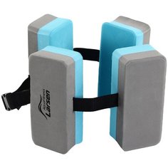 Пояс секционный для обучения плаванию AquaFitness Larsen YP-10 (4 секции) графит/бирюз.