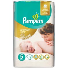 Pampers подгузники Premium Care 5 (11-18 кг), 18 шт.