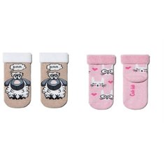 Носки Conte-kids размер 14, 430 бежевый/ 431 светло-розовый