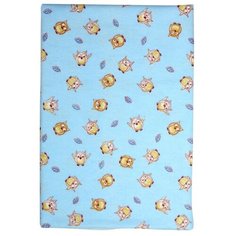 Многоразовые пеленки Forest kids фланель 130x90 совы/голубой