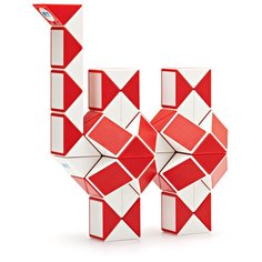 Головоломка змейка QiYi (MoFangGe) 72 звена, красная