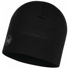 Шапка Buff Hat Wool Midweight размер One size, solid black