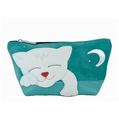 Косметичка женская " Alessandro Birutti" , К035 цвет бирюзовый