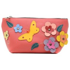 Косметичка женская " Alessandro Birutti", К126 цвет коралловый