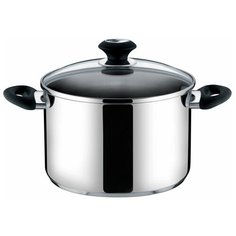 Кастрюля Tescoma Presto 728014, 1.5 л, стальной/черный
