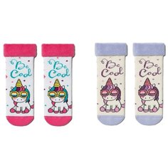 Носки Conte-kids размер 18, 435 белый/ 435 капучино