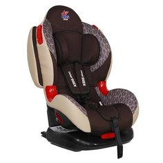 Автокресло группа 1/2 (9-25 кг) Kids Planet Atlas isofix, шоколадные соты