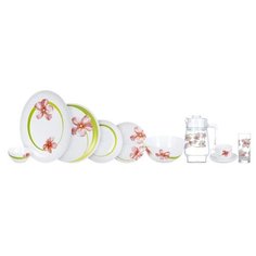 Столовый сервиз Luminarc Sweet Impression P7077, 6 персон, 46 предм., белый/розовый/прозрачный