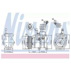 NISSENS 89533 NS89533_компрессор кондиционера\ Kia Rio 1.4i 11