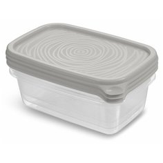 Контейнер для продуктов "Романо" набор 3 шт 0,45 л светло-серый Martika