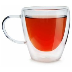 Чашка из жаропрочного стекла "Лилия" 250мл, 2шт Чайная Компания Слон